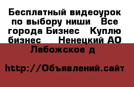 Бесплатный видеоурок по выбору ниши - Все города Бизнес » Куплю бизнес   . Ненецкий АО,Лабожское д.